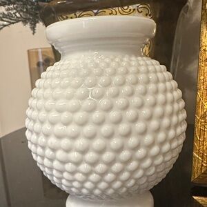 Elegant White Textured Vase